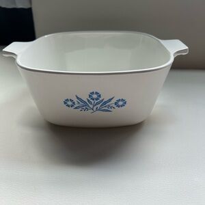 Vintage Corelle Corningware Blue Cornflower Casserole